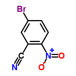 2-硝基-5-溴苯腈结构式