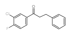 3'-CHLORO-4'-FLUORO-3-PHENYLPROPIOPHENONE结构式