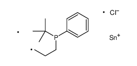 tert-butyl-[3-[chloro(dimethyl)stannyl]propyl]-phenylphosphane结构式