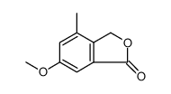 1(3H)-Isobenzofuranone, 6-methoxy-4-methyl结构式