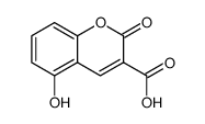 5-hydroxy-2-oxo-2H-chromene-3-carboxylic acid Structure