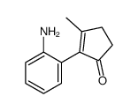 2-(2-aminophenyl)-3-methylcyclopent-2-en-1-one结构式