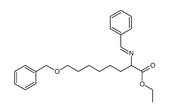 8-Benzyloxy-2-{[1-phenyl-meth-(E)-ylidene]-amino}-octanoic acid ethyl ester结构式