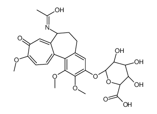 (2S,3S,4S,5R,6S)-6-[[(7S)-7-acetamido-1,2,10-trimethoxy-9-oxo-6,7-dihydro-5H-benzo[a]heptalen-3-yl]oxy]-3,4,5-trihydroxyoxane-2-carboxylic acid Structure