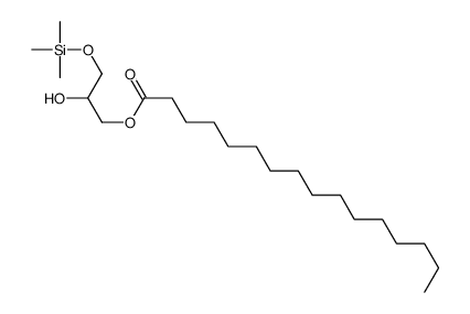 (2-hydroxy-3-trimethylsilyloxypropyl) hexadecanoate Structure