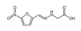 2-[-2[(5-Nitro-2-furanyl)Methylene]hydrazinyl]acetic Acid Structure