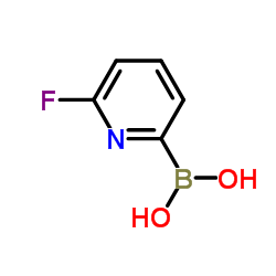 2-氟吡啶-6-硼酸结构式