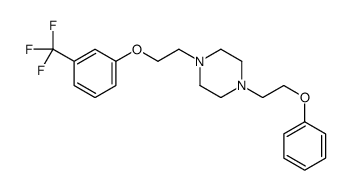 1-(2-phenoxyethyl)-4-[2-[3-(trifluoromethyl)phenoxy]ethyl]piperazine结构式