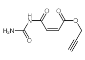 prop-2-ynyl (Z)-3-(carbamoylcarbamoyl)prop-2-enoate结构式
