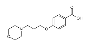 4-(3-morpholin-4-yl-propoxy)-benzoic acid Structure