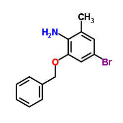 2-(Benzyloxy)-4-bromo-6-methylaniline Structure