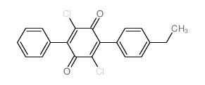2,5-dichloro-3-(4-ethylphenyl)-6-phenyl-cyclohexa-2,5-diene-1,4-dione Structure