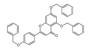 5,7-BIS-(BENZYLOXY)-2-(4-(BENZYLOXY)PHENYL)-4H-CHROMEN-4-ONE结构式