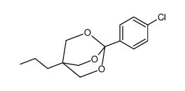 4-(4-chlorophenyl)-1-propyl-3,5,8-trioxabicyclo[2.2.2]octane Structure