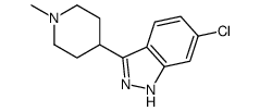 6-氯-3-(1-甲基-4-哌啶)-1H-吲唑结构式