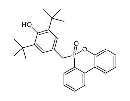 2,6-ditert-butyl-4-[(6-oxobenzo[c][2,1]benzoxaphosphinin-6-yl)methyl]phenol Structure