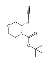 tert-butyl (3S)-3-(prop-2-yn-1-yl)morpholine-4-carboxylate结构式
