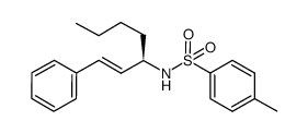 (R,E)-1-phenyl-N-tosylhept-1-en-3-amine Structure