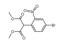 Propanedioic acid, (4-bromo-2-nitrophenyl)-, dimethyl ester结构式