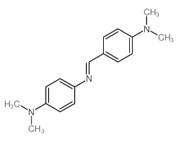 4-[(E)-(4-二甲基氨基苯基)亚氨基甲基]-N,N-二甲基苯胺结构式