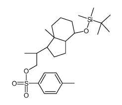 Toluene-4-sulfonic acid2-[4-(tert-butyl-dimethyl-silanyloxy)-7a-methyl-octahydro-inden-1-yl]-propyl ester结构式