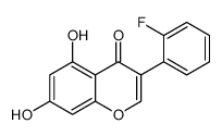 3-(2-fluorophenyl)-5,7-dihydroxychromen-4-one结构式