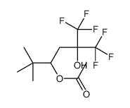 [6,6,6-trifluoro-5-hydroxy-2,2-dimethyl-5-(trifluoromethyl)hexan-3-yl] acetate Structure