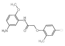 N-(5-Amino-2-methoxyphenyl)-2-(4-chloro-2-methylphenoxy)acetamide Structure