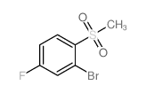 2-Bromo-4-fluoro-1-(methylsulfonyl)benzene Structure