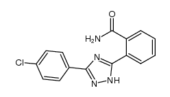 2-(3-(4-chlorophenyl)-1H-1,2,4-triazol-5-yl)benzamide结构式
