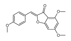 4,6-dimethoxy-2-[(4-methoxyphenyl)methylidene]-1-benzofuran-3-one结构式
