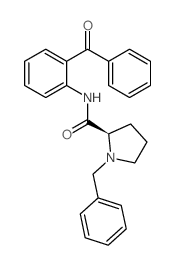 (R)-N-(2-BENZOYLPHENYL)-1-BENZYLPYRROLIDINE-2-CARBOXAMIDE Structure