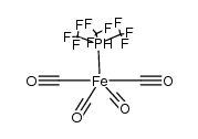 tetracarbonyl(tris(trifluoromethyl)phosphine)iron(0)结构式