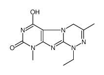 1-ethyl-3,9-dimethyl-4H-purino[8,7-c][1,2,4]triazine-6,8-dione结构式