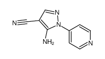 5-AMINO-1-(PYRIDIN-4-YL)-1H-PYRAZOLE-4-CARBONITRILE结构式