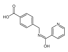 4-[(pyridine-3-carbonylamino)methyl]benzoic acid Structure