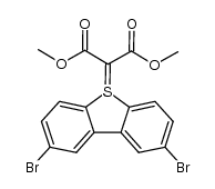 dimethyl 2-(2,8-dibromo-5l4-dibenzo[b,d]thiophen-5-ylidene)malonate Structure