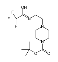tert-butyl 4-[2-[(2,2,2-trifluoroacetyl)amino]ethyl]piperazine-1-carboxylate Structure