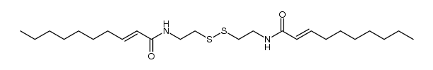 bis[2-(E-2-decenoylamino)ethyl] disulfide Structure
