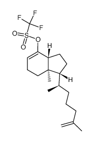 de-A,B-25-cholesta-8,25-dien-8-yl trifluromethanesulfonate Structure