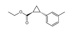 ethyl 2-(m-tolyl)cyclopropane-1-carboxylate Structure