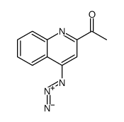 1-(4-azidoquinolin-2-yl)ethanone结构式