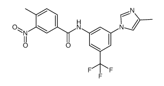 3-nitro-4-methyl-N-(3-(4-methyl-1H-imidazol-1-yl)-5-(trifluoromethyl)phenyl)benzamide Structure