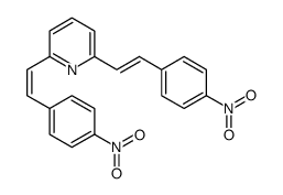 2,6-bis[2-(4-nitrophenyl)ethenyl]pyridine Structure