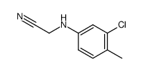 N-(3-chloro-4-methyl-phenyl)-glycine nitrile结构式
