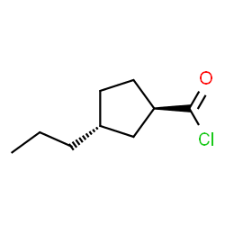 Cyclopentanecarbonyl chloride, 3-propyl-, trans- (9CI)结构式