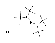lithium 1,1,3,3-tetra-tert-butyltriphosphin-2-ide Structure