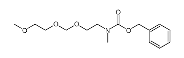 2-(((benzyloxy)carbonyl)methylamino)-1-((methoxyethoxy)methoxy)ethane结构式