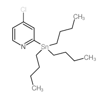 4-氯-2-(三丁基锡烷基)吡啶结构式
