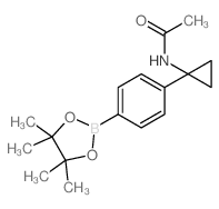 4-(1-乙酰氨基环丙基)苯硼酸频那醇酯结构式